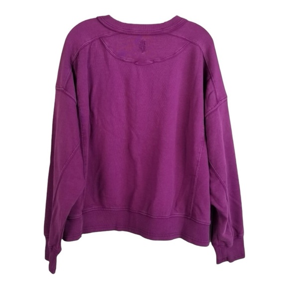 FP Movement x HATCH Purple Sweatshirt Maternity Collab Pullover Crewneck NEW - Picture 3 of 9